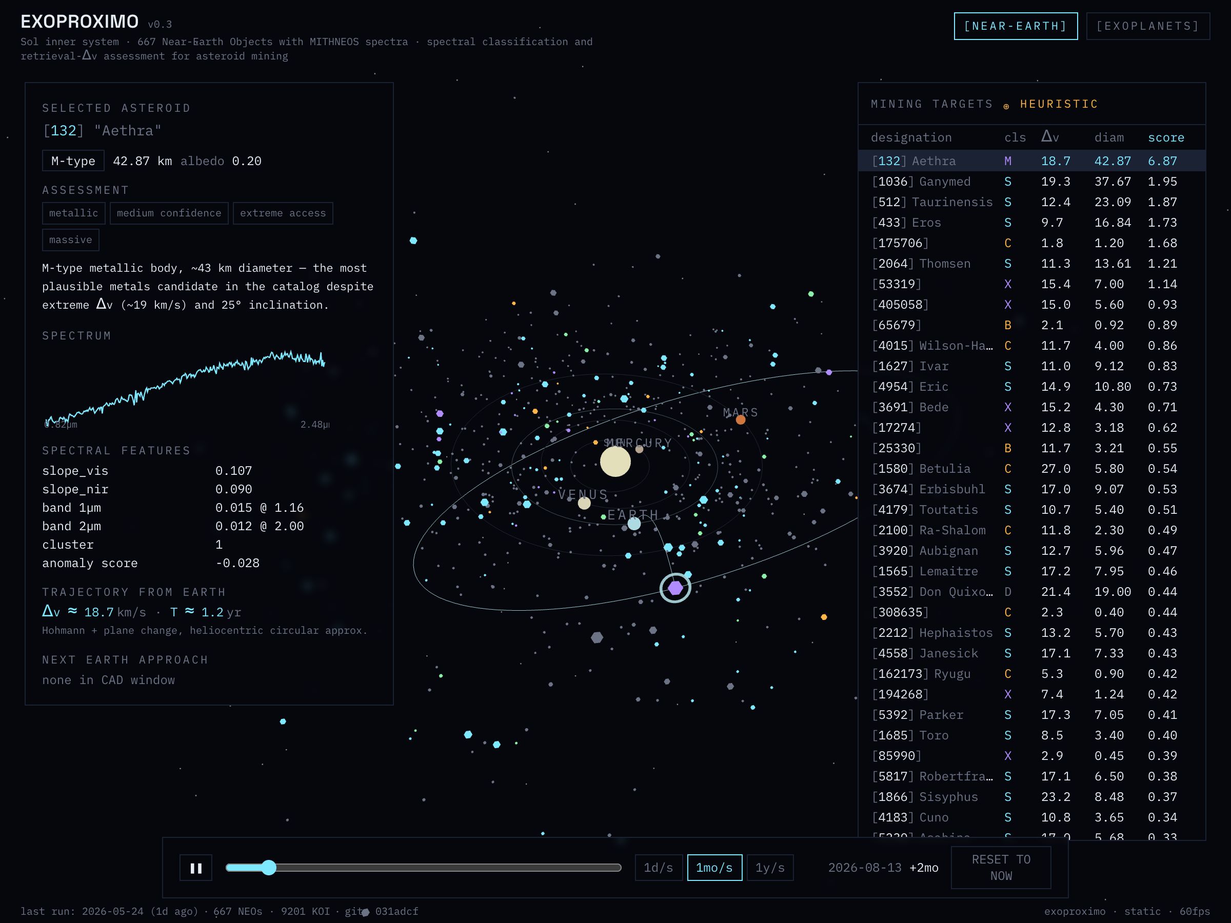 Exoproximo — screenshot