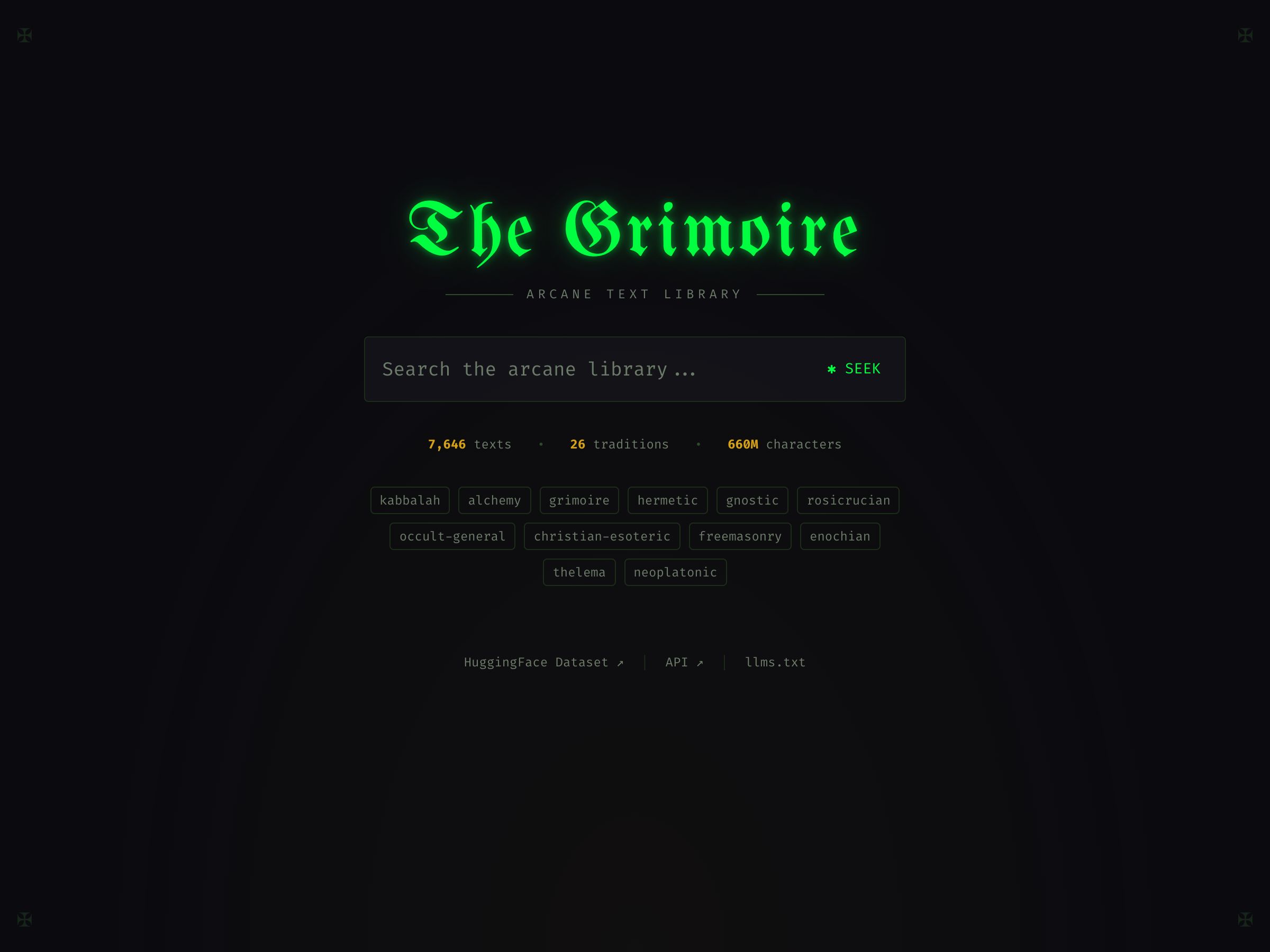 Grimoire — screenshot